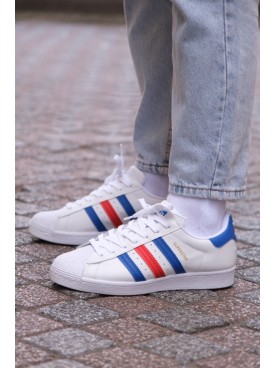 SÜPERSTAR BEYAZ-MAVİ-KIRMIZI İTHAL