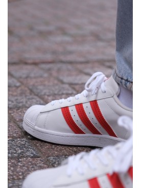 SÜPERSTAR BEYAZ - KIRMIZI İTHAL